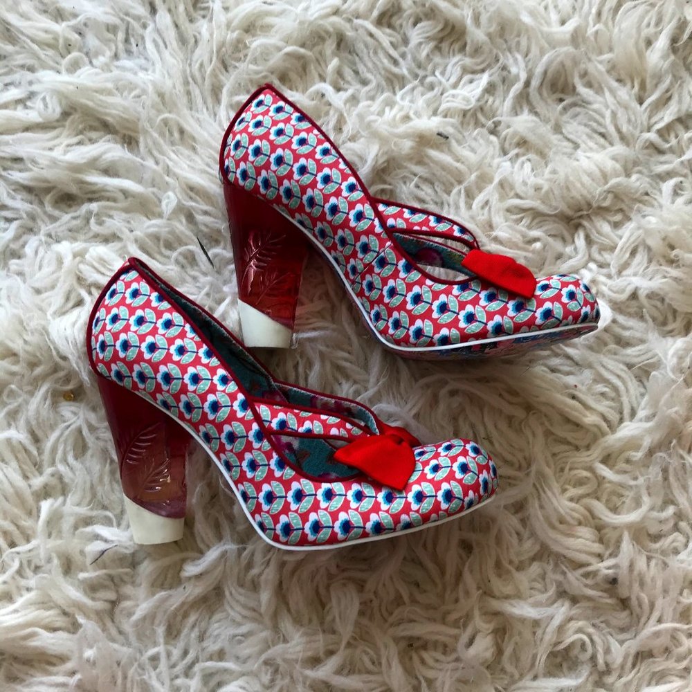 Irregular Choice Retro Lolita Ombre Lucite Heels